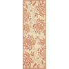 SAFAVIEH Washable Rug Outdoor Courtyard Collection – 5’3″ x 7’7″, Chocolate & Natural, Non-Shedding & Easy Cleaning, Ideal for Patio, Backyard, Mudroom (CY2961-3409)(Natural/Terra)