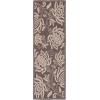SAFAVIEH Washable Rug Outdoor Courtyard Collection – 5’3″ x 7’7″, Chocolate & Natural, Non-Shedding & Easy Cleaning, Ideal for Patio, Backyard, Mudroom (CY2961-3409)(Chocolate/Natural)