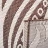 SAFAVIEH Washable Rug Outdoor Courtyard Collection – 5’3″ x 7’7″, Chocolate & Natural, Non-Shedding & Easy Cleaning, Ideal for Patio, Backyard, Mudroom (CY2961-3409)(Chocolate/Natural)