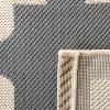 SAFAVIEH Washable Rug Outdoor Courtyard Collection – 6’7″ x 9’6″, Green & Beige, Non-Shedding & Easy Cleaning, Ideal for Patio, Backyard, Mudroom (CY6913-244)(Anthracite/Beige)