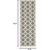 SAFAVIEH Washable Rug Outdoor Courtyard Collection – 6’7″ x 9’6″, Green & Beige, Non-Shedding & Easy Cleaning, Ideal for Patio, Backyard, Mudroom (CY6913-244)(Anthracite/Beige)