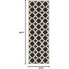 SAFAVIEH Washable Rug Outdoor Courtyard Collection – 6’7″ x 9’6″, Green & Beige, Non-Shedding & Easy Cleaning, Ideal for Patio, Backyard, Mudroom (CY6913-244)(Black/Beige)