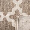 SAFAVIEH Washable Rug Outdoor Courtyard Collection – 6’7″ x 9’6″, Green & Beige, Non-Shedding & Easy Cleaning, Ideal for Patio, Backyard, Mudroom (CY6913-244)(Brown/Bone)