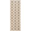 SAFAVIEH Washable Rug Outdoor Courtyard Collection – 6’7″ x 9’6″, Green & Beige, Non-Shedding & Easy Cleaning, Ideal for Patio, Backyard, Mudroom (CY6913-244)(Brown/Bone)