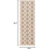 SAFAVIEH Washable Rug Outdoor Courtyard Collection – 6’7″ x 9’6″, Green & Beige, Non-Shedding & Easy Cleaning, Ideal for Patio, Backyard, Mudroom (CY6913-244)(Brown/Bone)