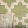 SAFAVIEH Washable Rug Outdoor Courtyard Collection – 6’7″ x 9’6″, Green & Beige, Non-Shedding & Easy Cleaning, Ideal for Patio, Backyard, Mudroom (CY6913-244)(Green/Beige)