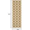 SAFAVIEH Washable Rug Outdoor Courtyard Collection – 6’7″ x 9’6″, Green & Beige, Non-Shedding & Easy Cleaning, Ideal for Patio, Backyard, Mudroom (CY6913-244)(Green/Beige)