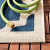 SAFAVIEH Washable Rug Outdoor Courtyard Collection – 6’7″ x 9’6″, Green & Beige, Non-Shedding & Easy Cleaning, Ideal for Patio, Backyard, Mudroom (CY6913-244)(Navy/Beige)