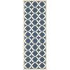 SAFAVIEH Washable Rug Outdoor Courtyard Collection – 6’7″ x 9’6″, Green & Beige, Non-Shedding & Easy Cleaning, Ideal for Patio, Backyard, Mudroom (CY6913-244)(Navy/Beige)