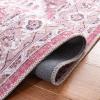 SAFAVIEH Washable Rug Serapi Collection – 4′ x 6′, Rust & Blue, Slip Resistant & Easy to Clean, Ideal for Foyer, Kitchen, Nursery, Office, Bedroom (SEP553P)(Ivory/Rust)