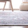 SAFAVIEH Washable Rug Serapi Collection – 5’3″ x 8′, Ivory & Rust, Slip Resistant & Easy to Clean, Ideal for Living Room, Bedroom, Dining Space (SEP520A)(Ivory/Rust)