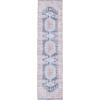SAFAVIEH Washable Rug Serapi Collection – 6’7″ x 9′, Terracotta & Blue, Slip Resistant & Easy to Clean, Ideal for Living Room, Bedroom, Dining Space (SEP382P)(Terracotta/Blue)