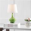 Safavieh Kids Lighting Collection Amy Orange Gourd 18-inch Bedroom Living Room Home Office Desk Nightstand Table Lamp (LED Bulb Included)(Green)