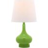 Safavieh Kids Lighting Collection Amy Orange Gourd 18-inch Bedroom Living Room Home Office Desk Nightstand Table Lamp (LED Bulb Included)(Green)