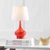 Safavieh Kids Lighting Collection Amy Orange Gourd 18-inch Bedroom Living Room Home Office Desk Nightstand Table Lamp (LED Bulb Included)(Orange)
