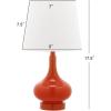 Safavieh Kids Lighting Collection Amy Orange Gourd 18-inch Bedroom Living Room Home Office Desk Nightstand Table Lamp (LED Bulb Included)(Orange)