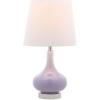 Safavieh Kids Lighting Collection Amy Orange Gourd 18-inch Bedroom Living Room Home Office Desk Nightstand Table Lamp (LED Bulb Included)(Purple)