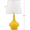Safavieh Kids Lighting Collection Amy Orange Gourd 18-inch Bedroom Living Room Home Office Desk Nightstand Table Lamp (LED Bulb Included)(Yellow)