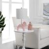 Safavieh Kids Lighting Collection Ellie Elephant White Ceramic 20-inch Bedroom Living Room Home Office Desk Nightstand Table Lamp (LED Bulb Included)(Pink)