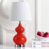 Safavieh Kids Lighting Collection Eva Navy Double Gourd 19-inch Bedroom Living Room Home Office Desk Nightstand Table Lamp (LED Bulb Included)(Orange)