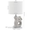 Safavieh Kids Lighting Collection Ruby Rabbit Grey Ceramic 19-inch Bedroom Living Room Home Office Desk Nightstand Table Lamp (LED Bulb Included)(Gray)