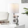 Safavieh Kids Lighting Collection Ruby Rabbit Grey Ceramic 19-inch Bedroom Living Room Home Office Desk Nightstand Table Lamp (LED Bulb Included)(Gray)