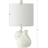 Safavieh Kids Lighting Collection Sunny Squirrel Green Ceramic 18-inch Bedroom Living Room Home Office Desk Nightstand Table Lamp (LED Bulb Included)(White)