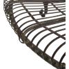 Safavieh PAT5019C Outdoor Collection Ally Darling Antique Wrought Iron 60-inch Round Tree Bench, Mossy Blue(Rustic Brown)