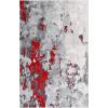 SAFAVIEH Area Rug 8×10 – Adirondack Collection – Large – Grey & Yellow, Modern Abstract Design, Non-Shedding & Easy Cleaning, Ideal for Living Room, Bedroom, Office, Dining Space (ADR134H)(Red/Grey)