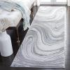 SAFAVIEH Area Rug 8×10 – Craft Collection – Large – Blue & Grey, Modern Abstract Design, Non-Shedding & Easy Cleaning, Ideal for Living Room, Bedroom, Office, Dining Space (CFT845M)(Blue/Grey)