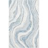 SAFAVIEH Area Rug 8×10 – Fifth Avenue Collection – Large – Beige & Ivory, Handmade Wool, Mid-Century Modern Design, Ideal for Living Room, Bedroom, Office, Dining Space (FTV121B)(Blue/Ivory)
