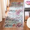 SAFAVIEH Area Rug 8×10 – Madison Collection – Large – Blue & Green, Modern Abstract Design, Non-Shedding & Easy Cleaning, Ideal for Living Room, Bedroom, Office, Dining Space (MAD469A)(Blue/Green)