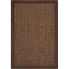 SAFAVIEH Area Rug 8×11 – Natural Fiber Collection – Large – Marble, Sisal, Woven Design with Border (NF525C)(Chocolate)