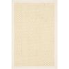 SAFAVIEH Area Rug 8×11 – Natural Fiber Collection – Large – Marble, Sisal, Woven Design with Border (NF525C)(Creme)