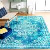 SAFAVIEH Bahia Collection Area Rug – 5’5″ x 7’7″, Blue & Green, Boho Overdyed Design, Non-Shedding & Easy Care, Machine Washable Ideal for High Traffic Areas in Living Room, Bedroom (BAH162M)(Blue/Green)