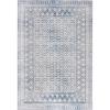 SAFAVIEH Brentwood Collection 8′ x 10′ Blue / Yellow BNT899M Traditional Oriental Distressed Non-Shedding Living Room Bedroom Dining Home Office Area Rug(Ivory/Light Grey)