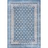SAFAVIEH Brentwood Collection 8′ x 10′ Blue / Yellow BNT899M Traditional Oriental Distressed Non-Shedding Living Room Bedroom Dining Home Office Area Rug(Navy/Beige)