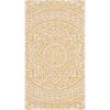 SAFAVIEH Courtyard Collection 8′ x 10′ Beige/Brown CY8734 Indoor-Outdoor Patio Backyard Mudroom Area-Rug(Ivory/Gold)