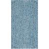 SAFAVIEH Courtyard Collection 8′ x 10′ Beige/Brown CY8734 Indoor-Outdoor Patio Backyard Mudroom Area-Rug(Navy/Aqua)