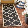 SAFAVIEH Courtyard Collection 8′ x 11′ Blue/Beige CY6243 Moroccan Trellis Indoor/ Outdoor Waterproof Easy-Cleaning Patio Backyard Mudroom Area-Rug(Black/Beige)