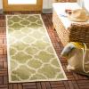 SAFAVIEH Courtyard Collection 8′ x 11′ Blue/Beige CY6243 Moroccan Trellis Indoor/ Outdoor Waterproof Easy-Cleaning Patio Backyard Mudroom Area-Rug(Green/Beige)