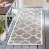 SAFAVIEH Courtyard Collection 8′ x 11′ Blue/Beige CY6243 Moroccan Trellis Indoor/ Outdoor Waterproof Easy-Cleaning Patio Backyard Mudroom Area-Rug(Grey/Beige)