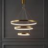 SAFAVIEH Couture Lighting Collection Meranda Modern White 3-Tier LED Chandelier(Gold)