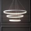 SAFAVIEH Couture Lighting Collection Meranda Modern White 3-Tier LED Chandelier(White)