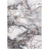SAFAVIEH Craft Collection Area Rug – 8′ x 10′, Grey & Gold, Modern Abstract Design, Non-Shedding & Easy Care, Ideal for High Traffic Areas in Living Room, Bedroom (CFT877F)(Grey/Orange)