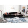 SAFAVIEH Craft Collection Area Rug – 8′ x 10′, Grey & Gold, Modern Abstract Design, Non-Shedding & Easy Care, Ideal for High Traffic Areas in Living Room, Bedroom (CFT877F)(Grey/Blue)