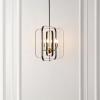 SAFAVIEH Lighting Collection Dellyth Black/Brass 6-Light Adjustable Pendant Chandelier Hanging Light Fixture, Ideal for Dining Room, Kitchen Island, Entryway (LED Bulbs Included)