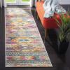 SAFAVIEH Madison Collection Area Rug – 5’1″ x 7’6″, Blue & Fuchsia, Moroccan Boho Distressed Design, Non-Shedding & Easy Care, Ideal for High Traffic Areas in Living Room, Bedroom (MAD118C)(Blue/Fuchsia)