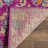 SAFAVIEH Madison Collection Area Rug – 5’1″ x 7’6″, Fuchsia & Blue, Boho Chic Damask Design, Non-Shedding & Easy Care, Ideal for High Traffic Areas in Living Room, Bedroom (MAD144F)(Fuchsia/Blue)