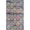 SAFAVIEH Madison Collection Area Rug – 5’3″ x 7’6″, Black & Orange, Moroccan Boho Diamond Distressed Design, Non-Shedding & Easy Care, Ideal for High Traffic Areas in Living Room, Bedroom (MAD455Z)(Black/Orange)